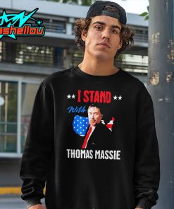 I Stand With Thomas Massie American Flag Shirt
