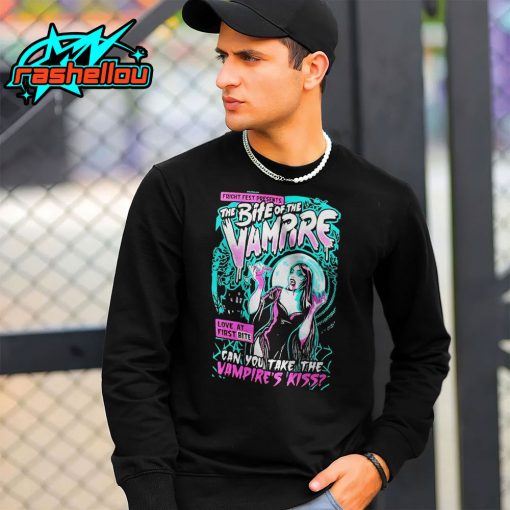 Fright Fest The Bite Of The Vampire Love At First Pop Can You Take The Vampire’s Kiss Six Flags Shirt