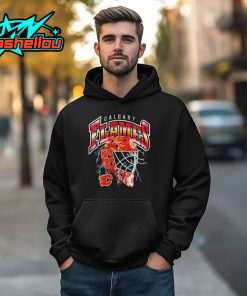 Calgary Flames Crease Lightning Helmet Shirt
