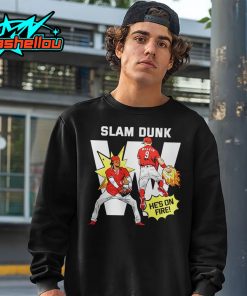 Cincinnati Reds Slam Dunk Hes on Fire Shirt