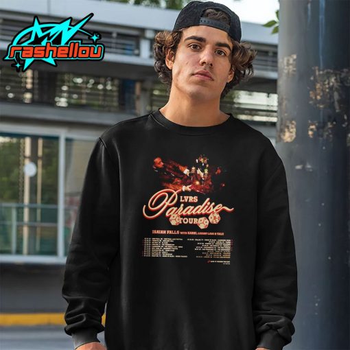 Isaiah Falls LVRS Paradise Tour Dates 2025 Shirt