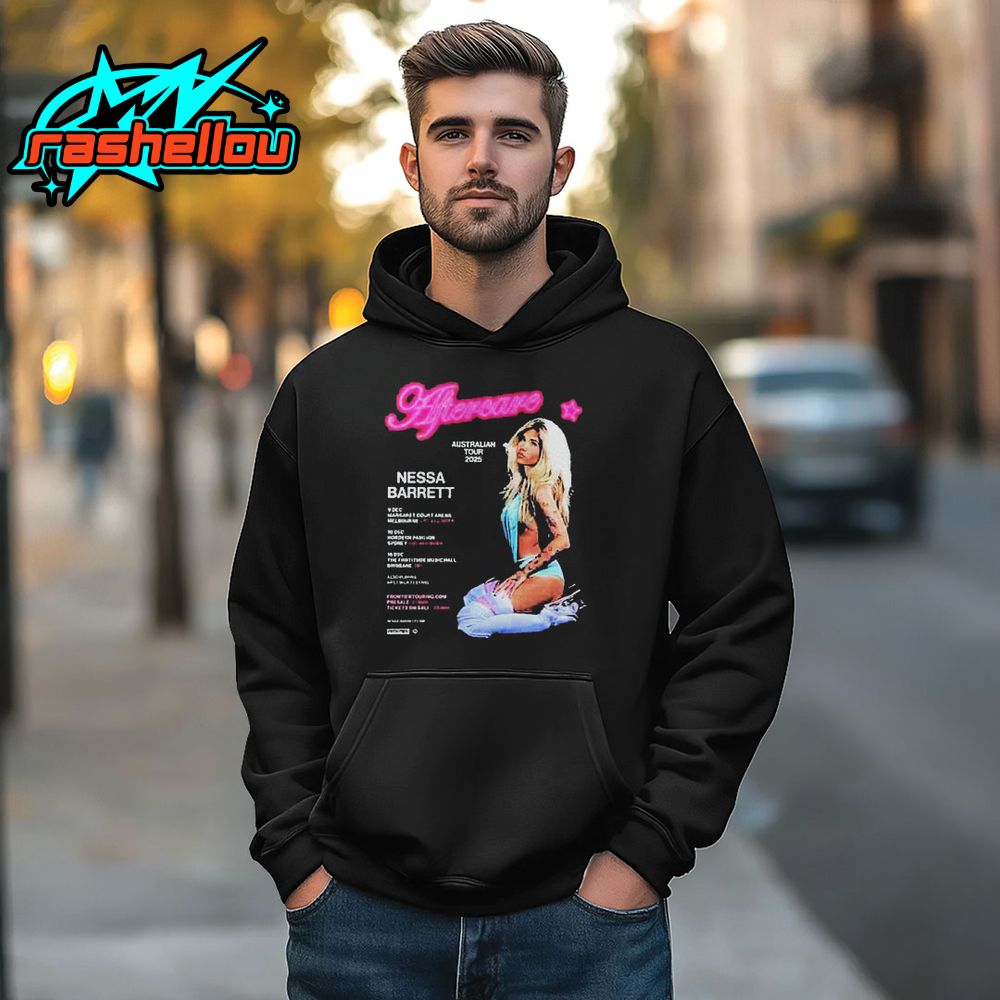 Official Nessa Barrett Aftercare Australian Tour 2025 Dates Shirt Official Nessa Barrett Aftercare Australian Tour 2025 Dates Shirt
