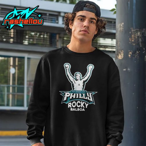 Philadelphia Eagles Rocky Balboa Fly Eagles Fly Shirt